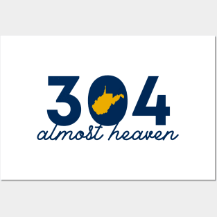 304 Almost Heaven with Map Posters and Art